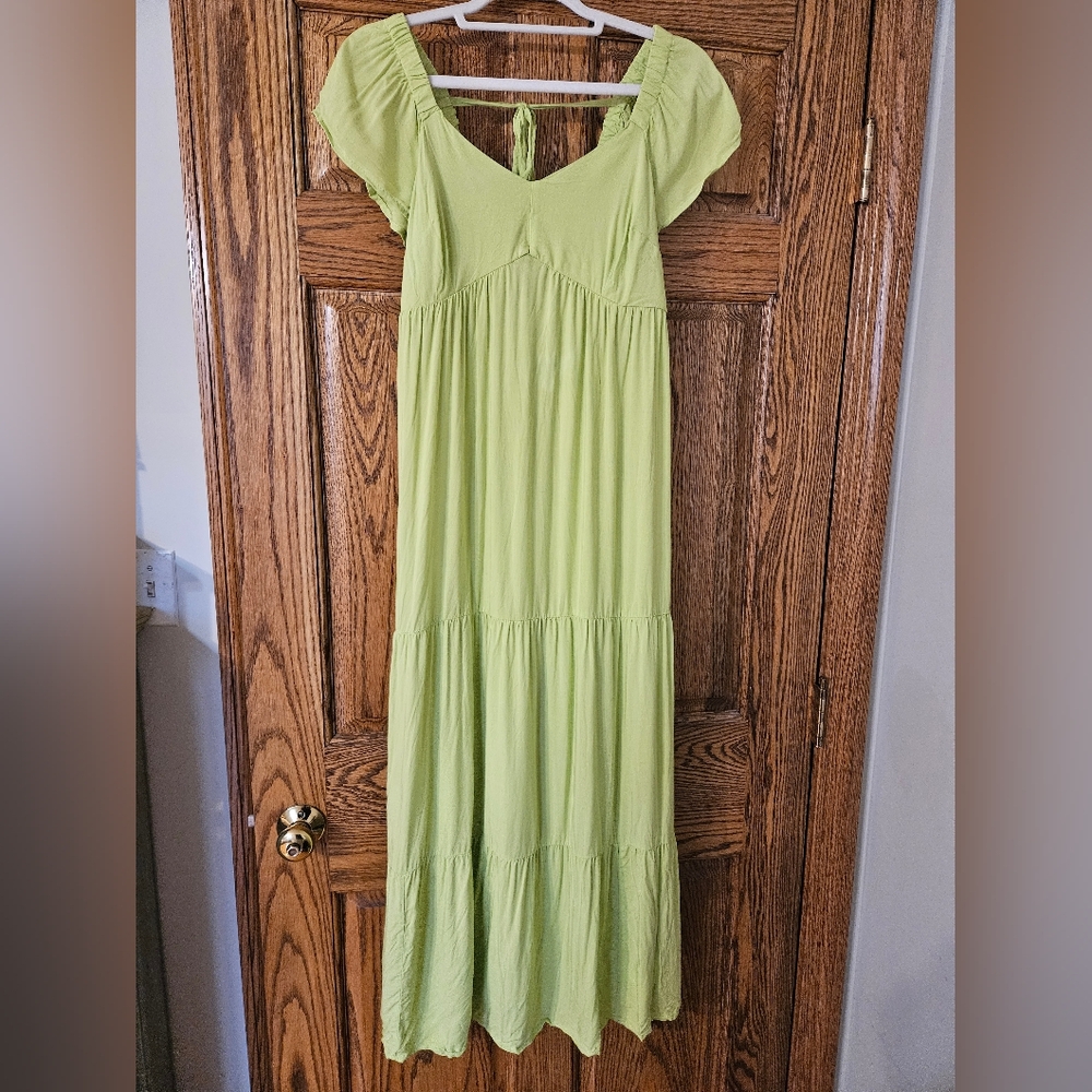 Isabel Maternity Pleated Maxi Sundress